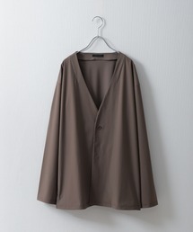 ZIP FIVE | 【ICE MAX】ナイロンニットノーカラジャケット(ノーカラージャケット)