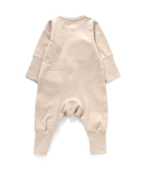 Ampersand(アンパサンド)の「【premier】ソフトストレッチロールアップリブカバーオール(ロンパース・キッズ・マスタード/アイボリー/ライトグレー・60/70/80)」の11枚目の写真