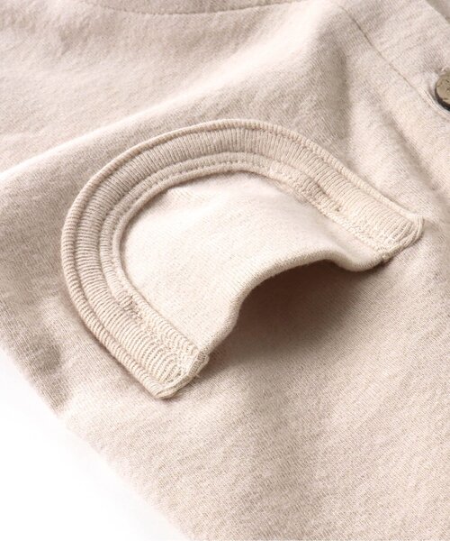 Ampersand(アンパサンド)の「【premier】ソフトストレッチロールアップリブカバーオール(ロンパース・キッズ・マスタード/アイボリー/ライトグレー・60/70/80)」の10枚目の写真