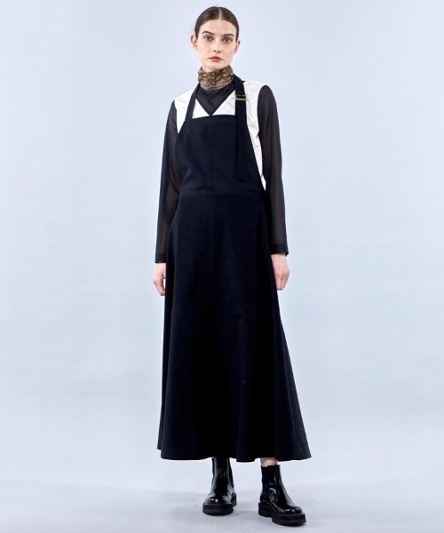 Uhr（ウーア）の「【Uhr/ウーア】フェイクスエードドレス（ワンピース・レディース・ブラック・38/36）」の6枚目の写真