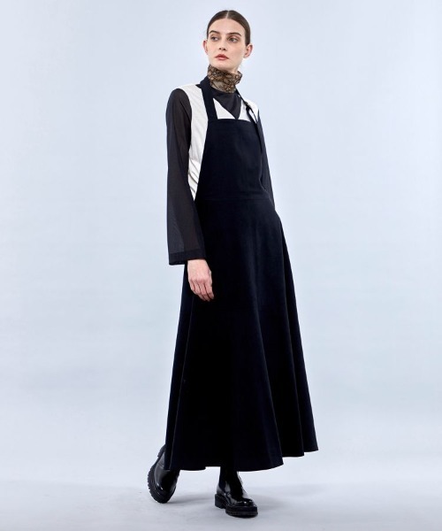 Uhr（ウーア）の「【Uhr/ウーア】フェイクスエードドレス（ワンピース・レディース・ブラック・38/36）」の5枚目の写真