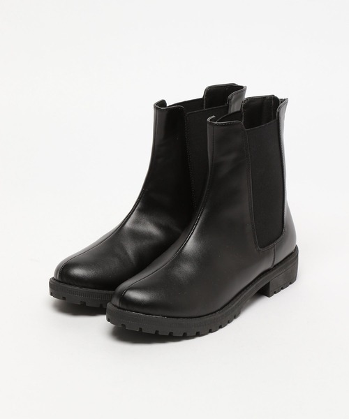 LAKOLE(ラコレ)の「タンクソールチェルシーブーツ / 969390(ブーツ・レディース・アイボリー/ブラック・MEDIUM/LARGE)」の4枚目の写真