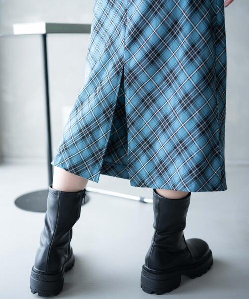 WEGO（ウィゴー）の「WEGO/バイアスチェックスカート（スカート・レディース・ブラック系その他2/ブルー系その他2・FREE）」の6枚目の写真