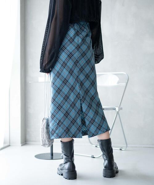 WEGO（ウィゴー）の「WEGO/バイアスチェックスカート（スカート・レディース・ブラック系その他2/ブルー系その他2・FREE）」の13枚目の写真