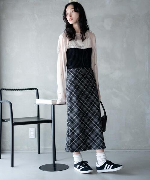WEGO（ウィゴー）の「WEGO/バイアスチェックスカート（スカート・レディース・ブラック系その他2/ブルー系その他2・FREE）」の11枚目の写真