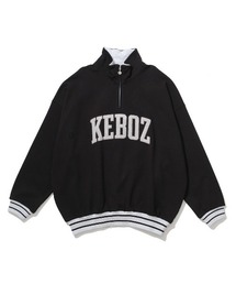 ケボズ 【EXCLUSIVE 】KEBOZ BB LOGO SWEAT HALF ZIP （ASH