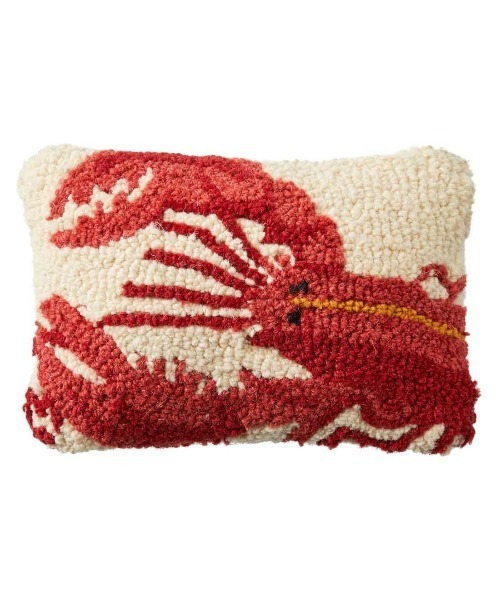 ウール・フック・スロー・ピロー、8' x 12' ロブスター（クッション/クッションカバー）｜L.L.Bean（エルエルビーン）