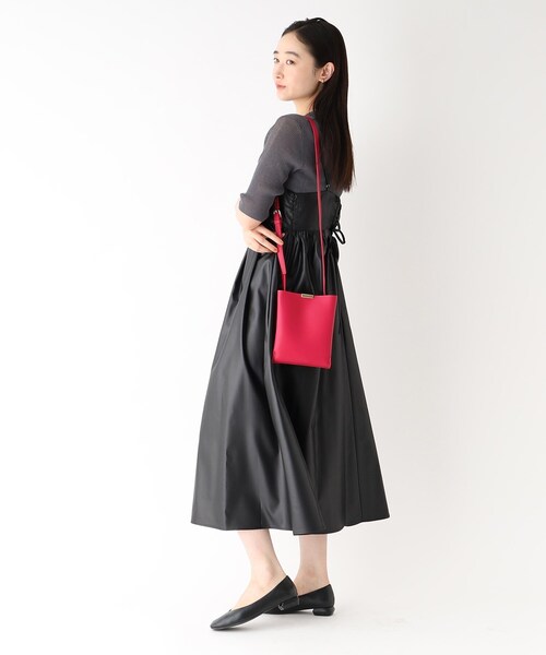 OPAQUE.CLIP（オペークドットクリップ）の「◆【軽量】3層セパレートミニショルダー（ショルダーバッグ・レディース・チャコールグレー/ライトグレー/ブラック/ピンク系・00）」の12枚目の写真