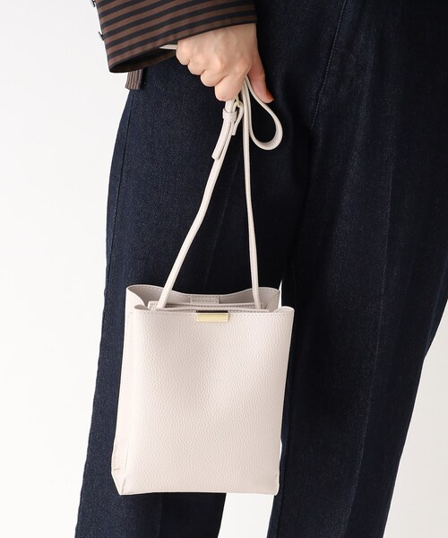 OPAQUE.CLIP（オペークドットクリップ）の「◆【軽量】3層セパレートミニショルダー（ショルダーバッグ・レディース・チャコールグレー/ライトグレー/ブラック/ピンク系・00）」の8枚目の写真