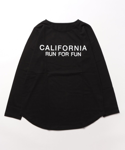 each(イーチ)の「カリフォルニアロゴロンT(Tシャツ/カットソー・レディース・ホワイト/ブラック/グレー/ネイビー/ホワイト×シルバー/グレー系その他・FREE)」の8枚目の写真