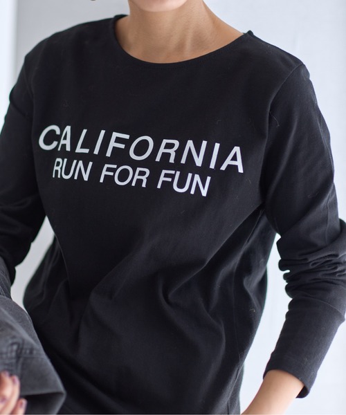 each(イーチ)の「カリフォルニアロゴロンT(Tシャツ/カットソー・レディース・ホワイト/ブラック/グレー/ネイビー/ホワイト×シルバー/グレー系その他・FREE)」の20枚目の写真
