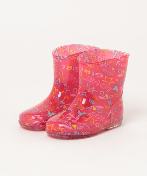 Parade（パレード）の「【Mon Frere】キッズレインブーツ　KB7008（レインシューズ・キッズ・ピンク/ブルー・18.0cm/14.0cm/17.0cm/15.0cm/16.0cm）」の2枚目の写真