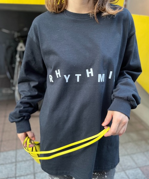 mi via loca（ミヴィアロカ）の「GILDAN リズミックロゴロンT 【PT NO. MVL007 ※2A】（Tシャツ/カットソー・レディース・オートミール/オフホワイト/ブラック・MEDIUM/X-LARGE）」の17枚目の写真