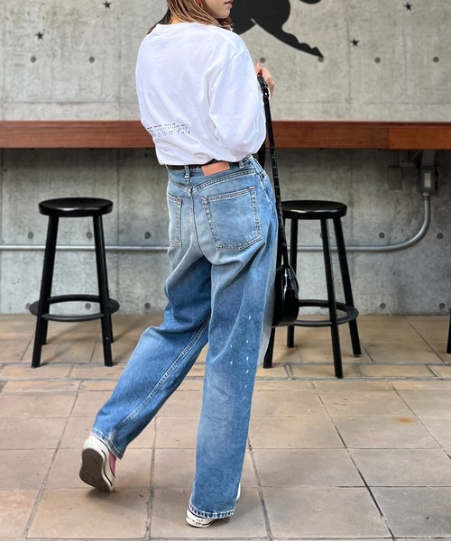 mi via loca（ミヴィアロカ）の「GILDAN リズミックロゴロンT 【PT NO. MVL007 ※2A】（Tシャツ/カットソー・レディース・オートミール/オフホワイト/ブラック・MEDIUM/X-LARGE）」の12枚目の写真