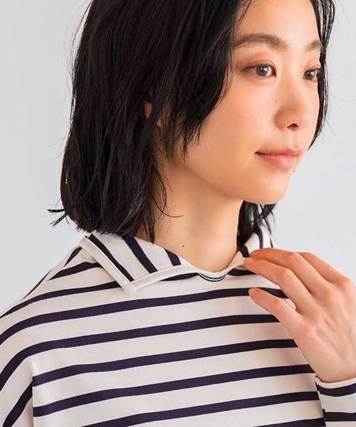 ポロネックボーダー（Tシャツ/カットソー）｜D（ディー）の