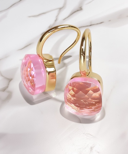 blackdia ocean（ブラックダイヤオーシャン）の「blackdia ocean クォーツピアス（ピアス（両耳用）・レディース・ブルー/ライトグリーン/オリーブ/パープル/ライトブルー/ダークグリーン/オレンジ/ラベンダー/ワインレッド/イエロー/ブラック/ゴールド系その他/ピンク/ライトブラウン/グリーン・FREE）」の12枚目の写真