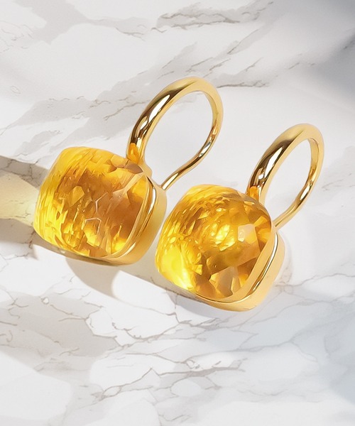 blackdia ocean（ブラックダイヤオーシャン）の「blackdia ocean クォーツピアス（ピアス（両耳用）・レディース・ブルー/ライトグリーン/オリーブ/パープル/ライトブルー/ダークグリーン/オレンジ/ラベンダー/ワインレッド/イエロー/ブラック/ゴールド系その他/ピンク/ライトブラウン/グリーン・FREE）」の11枚目の写真