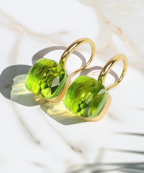 blackdia ocean（ブラックダイヤオーシャン）の「blackdia ocean クォーツピアス（ピアス（両耳用）・レディース・ブルー/ライトグリーン/オリーブ/パープル/ライトブルー/ダークグリーン/オレンジ/ラベンダー/ワインレッド/イエロー/ブラック/ゴールド系その他/ピンク/ライトブラウン/グリーン・FREE）」の6枚目の写真