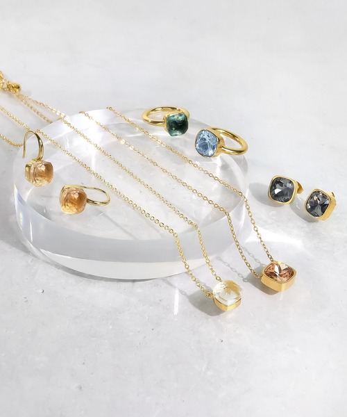 blackdia ocean（ブラックダイヤオーシャン）の「blackdia ocean クォーツピアス（ピアス（両耳用）・レディース・ブルー/ライトグリーン/オリーブ/パープル/ライトブルー/ダークグリーン/オレンジ/ラベンダー/ワインレッド/イエロー/ブラック/ゴールド系その他/ピンク/ライトブラウン/グリーン・FREE）」の18枚目の写真