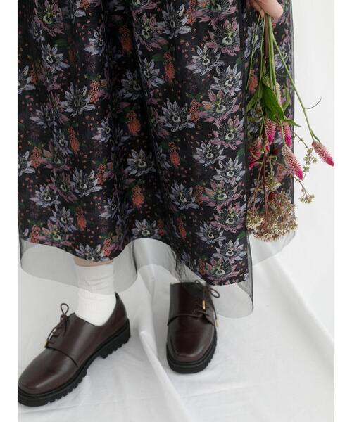 Te chichi TERRASSE（テチチテラス）の「【日比谷花壇コラボ】チュールスカート（スカート・レディース・グレー/ブラック・F）」の18枚目の写真