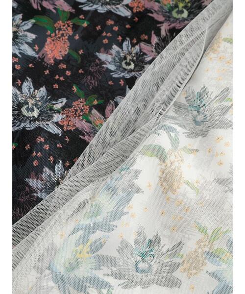 Te chichi TERRASSE（テチチテラス）の「【日比谷花壇コラボ】チュールスカート（スカート・レディース・グレー/ブラック・F）」の19枚目の写真