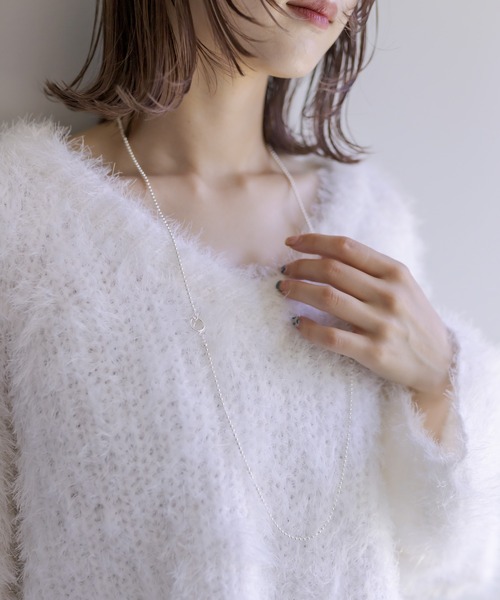 mystic（ミスティック）の「[Eau]ball chainnecklace（ネックレス・レディース・シルバー・ONE SIZE）」の5枚目の写真