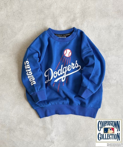 MLB（メジャーリーグベースボール）の「【MLB】プリントスウェット（90～150cm）（スウェット・キッズ・ブルー/グリーン/レッド/チャコール・130/100/140/90/150/120/110）」の3枚目の写真