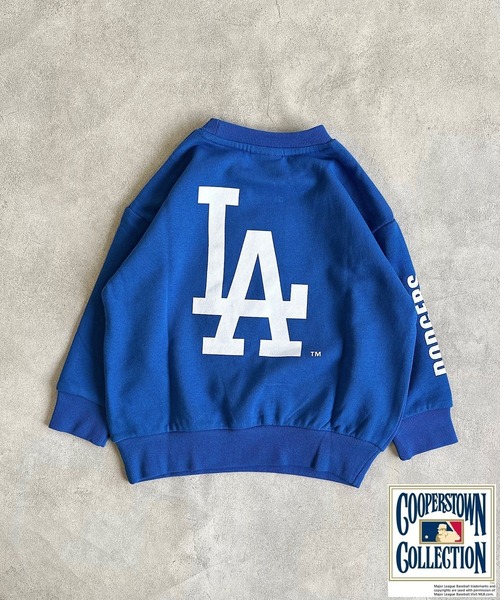 MLB（メジャーリーグベースボール）の「【MLB】プリントスウェット（90～150cm）（スウェット・キッズ・ブルー/グリーン/レッド/チャコール・130/100/140/90/150/120/110）」の11枚目の写真