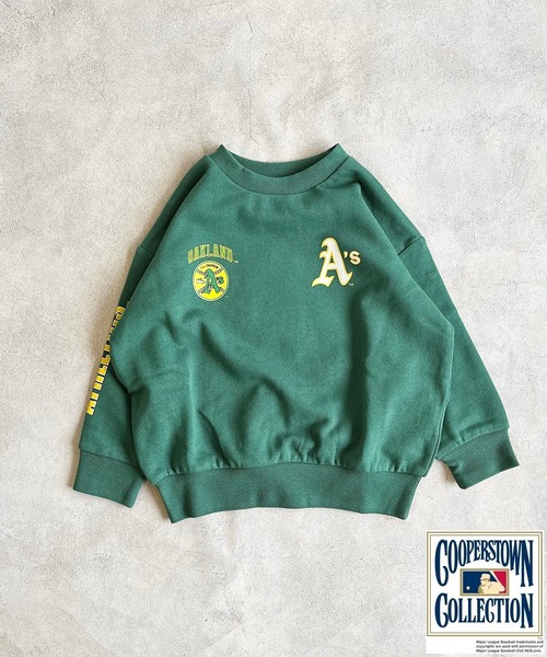 MLB（メジャーリーグベースボール）の「【MLB】プリントスウェット（90～150cm）（スウェット・キッズ・ブルー/グリーン/レッド/チャコール・130/100/140/90/150/120/110）」の8枚目の写真