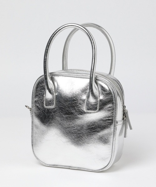 LOWRYS FARM(ローリーズファーム)の「スクエアボストンバック 980539(ボストンバッグ・レディース・シルバー/ブラック・FREE)」の13枚目の写真