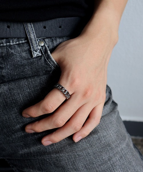 4INT.(フォイント)の「チェーンリング / サージカルステンレス316L (金属アレルギー対応)(リング・メンズ・A/B/C・18号/16号)」の11枚目の写真
