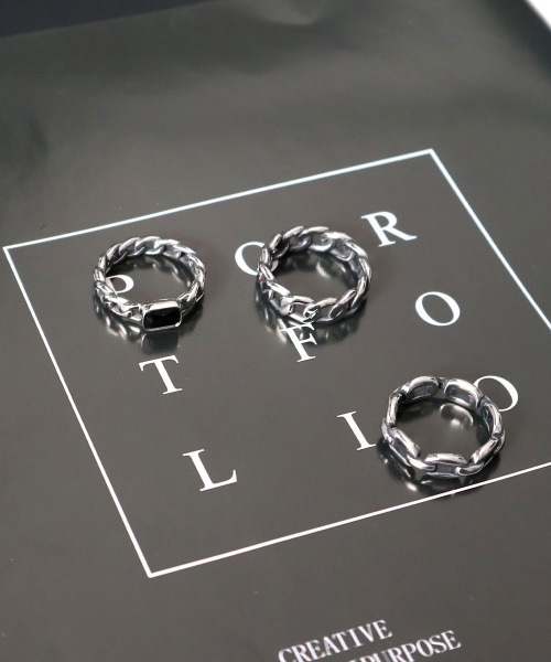 4INT.(フォイント)の「チェーンリング / サージカルステンレス316L (金属アレルギー対応)(リング・メンズ・A/B/C・18号/16号)」の15枚目の写真