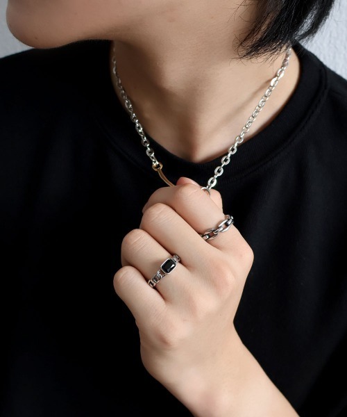 4INT.(フォイント)の「チェーンリング / サージカルステンレス316L (金属アレルギー対応)(リング・メンズ・A/B/C・18号/16号)」の17枚目の写真