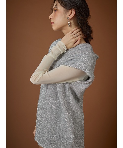 ラメニットベスト（ベスト）｜DOLLUPOOPS（ドールアップウップス）