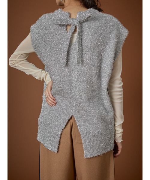 ラメニットベスト（ベスト）｜DOLLUPOOPS（ドールアップウップス）