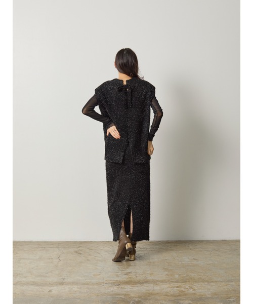 ラメニットベスト（ベスト）｜DOLLUPOOPS（ドールアップウップス）