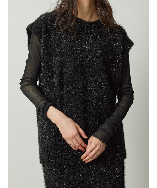 ラメニットベスト（ベスト）｜DOLLUPOOPS（ドールアップウップス）