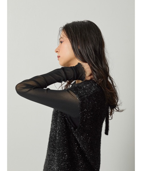 ラメニットベスト（ベスト）｜DOLLUPOOPS（ドールアップウップス）