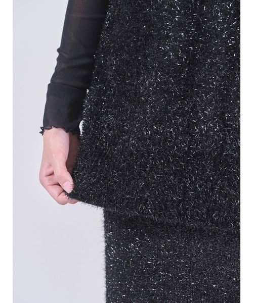 ラメニットベスト（ベスト）｜DOLLUPOOPS（ドールアップウップス）