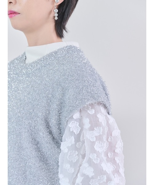 ラメニットベスト（ベスト）｜DOLLUPOOPS（ドールアップウップス）