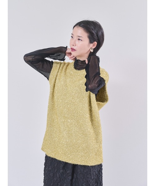 ラメニットベスト（ベスト）｜DOLLUPOOPS（ドールアップウップス）