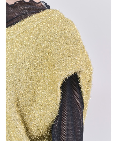 ラメニットベスト（ベスト）｜DOLLUPOOPS（ドールアップウップス）