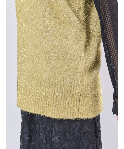 ラメニットベスト（ベスト）｜DOLLUPOOPS（ドールアップウップス）