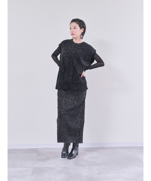 ラメニットベスト（ベスト）｜DOLLUPOOPS（ドールアップウップス）