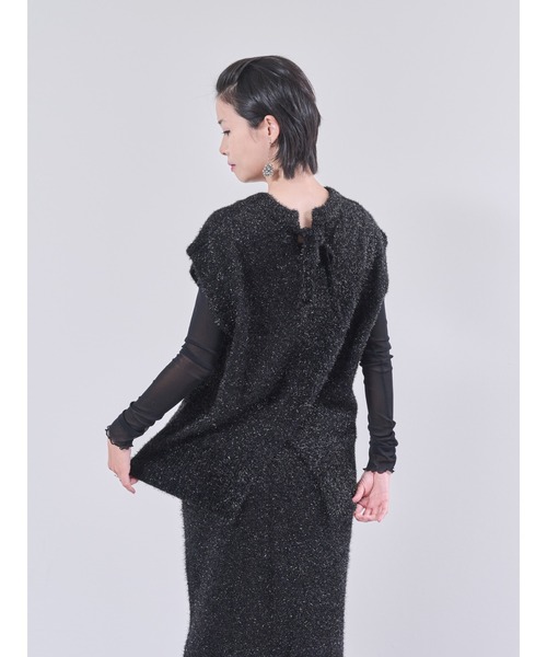 ラメニットベスト（ベスト）｜DOLLUPOOPS（ドールアップウップス）