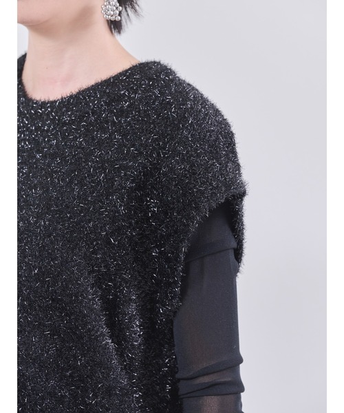 ラメニットベスト（ベスト）｜DOLLUPOOPS（ドールアップウップス）