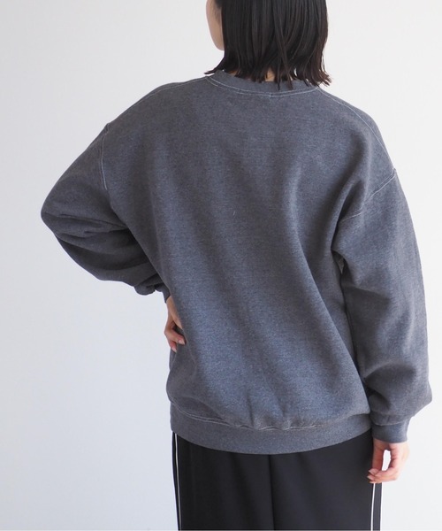 cepo（セポ）の「ヴィンテージカレッジロゴスウェット（スウェット・レディース・チャコール/ネイビー/オフホワイト・M）」の7枚目の写真