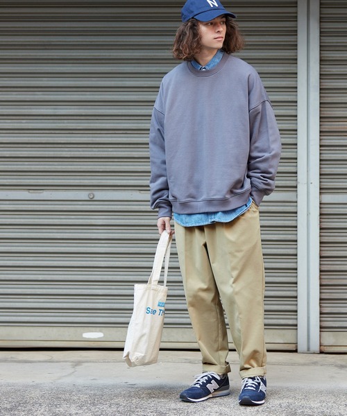 coca(coca)(コカ)の「ストレッチツイルバルーンパンツ(チノパンツ・メンズ・ブラック/ライトベージュ・L/M)」の3枚目の写真