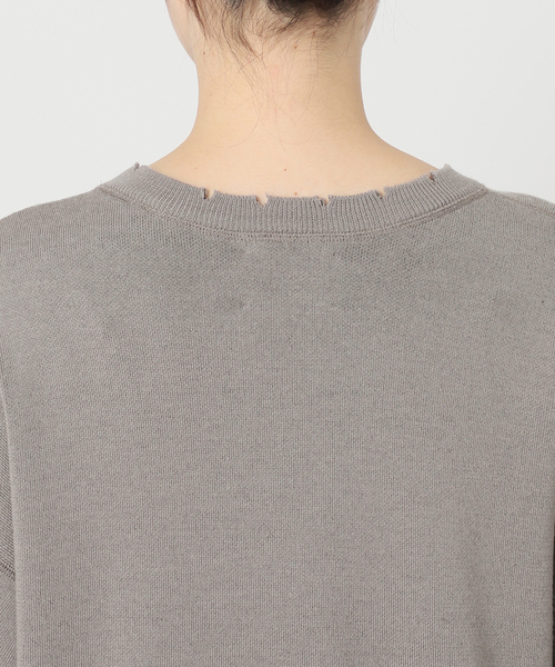 AP STUDIO(エーピーストゥディオ)の「【St.Johns 3rd Club】別注 damage Pullover(ニット/セーター・レディース・ベージュ・FREE)」の14枚目の写真