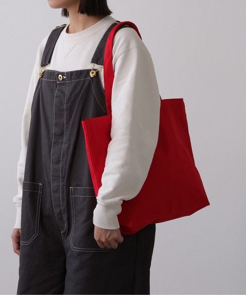 emesuelee(エメスーリー)の「レギュラーキャンバストートバッグ W(トートバッグ・レディース・ミント/ブルー系1/スモークピンク/レッド/ブルー/マスタード/グリーン/ネイビー/ピンク/モカ/ナチュラル/ライトグレー/カーキ/パープル/オリーブ・フリー)」の21枚目の写真